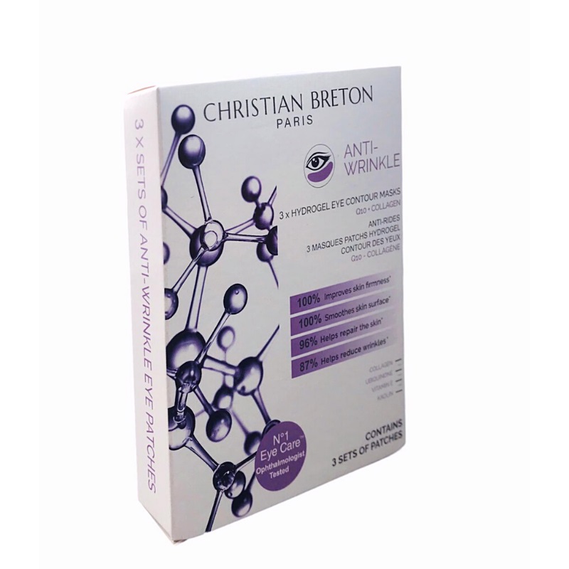 CHRISTIAN BRETON oční masky - Anti-Wrinkle Eye 3 ks