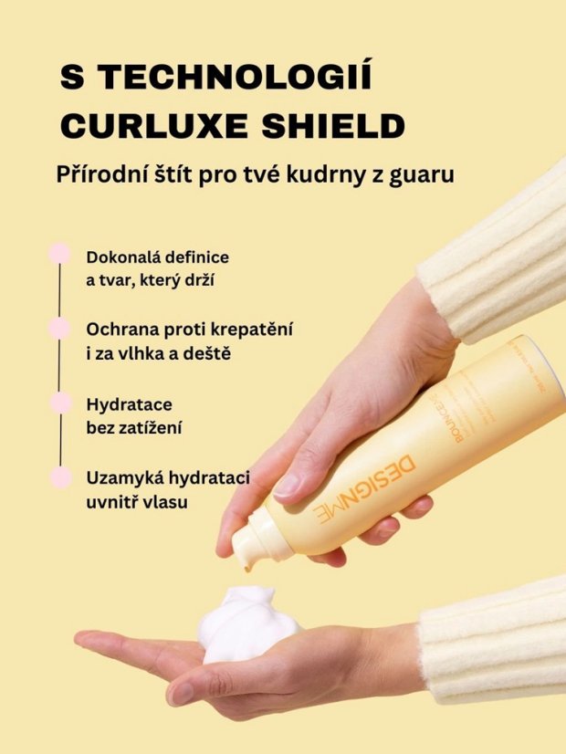 DESIGNME pěna pro vlnité vlasy - Bounce.Me Curl Mousse 255 ml