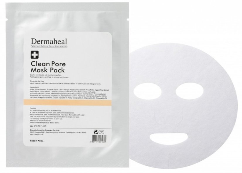 DERMAHEAL zklidňující čistící maska - Clean Pore 22 g