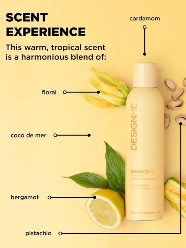 DESIGNME pěna pro vlnité vlasy - Bounce.Me Curl Mousse 255 ml