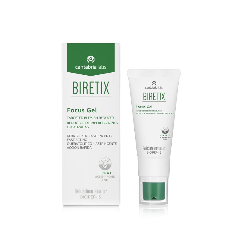 BIRETIX zklidňující gel na pleť s akné - FOCUS GEL 15 ml