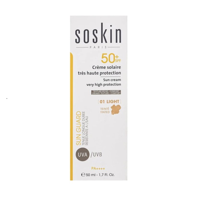 Soskin Sun Cream very high protection SPF 50+ Tinted (01 Light)