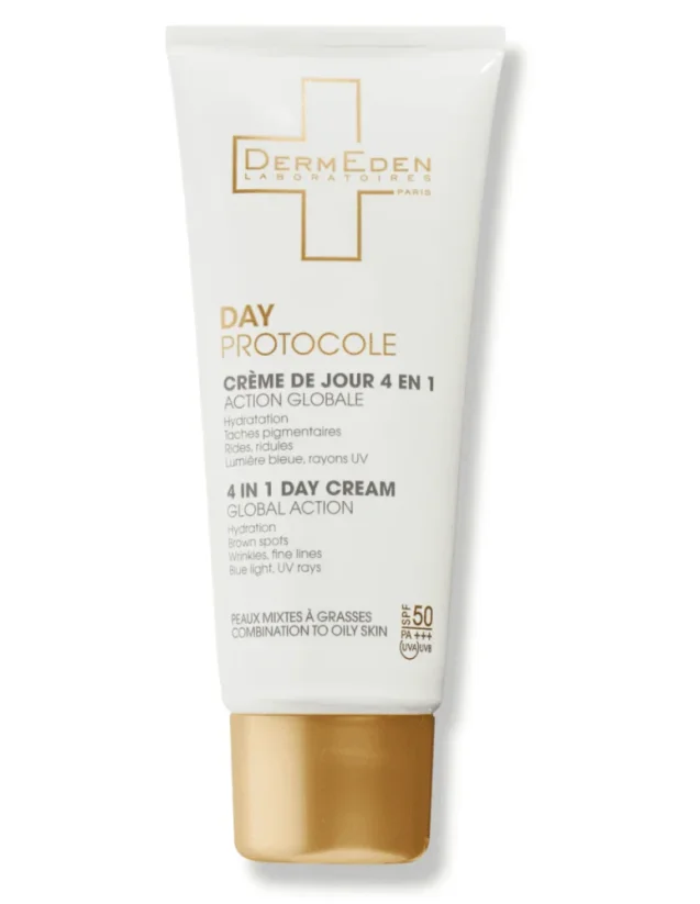 DERMEDEN krém na mastnou pleť - 4 in 1 Oily SPF 50  50 ml