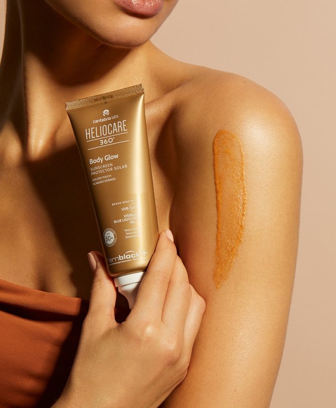 HELIOCARE 360° SPF 50 Body Glow - tělový opalovací krém 100 ml