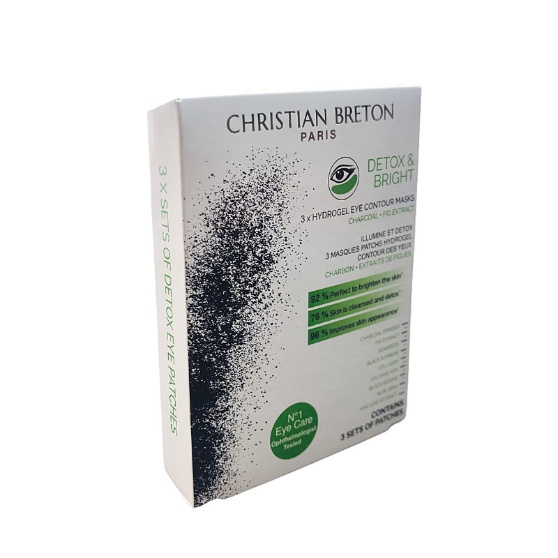 CHRISTIAN BRETON oční náplasti - Detox & Bright Eye 3 ks