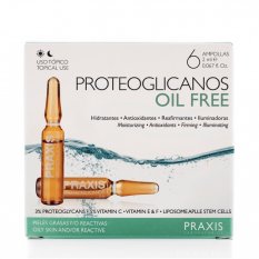PRAXIS Proteoglicanos Oil Free - Ampulky pro mastnou pleť 6 x 2 ml