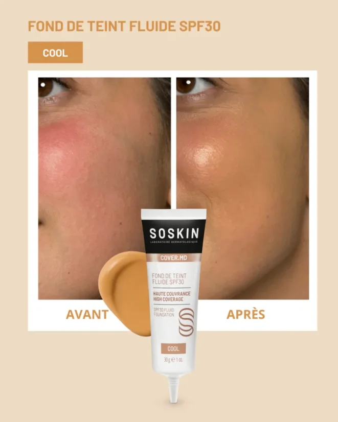 SOSKIN fluidní make-up Fluid SPF30 Cool 30g