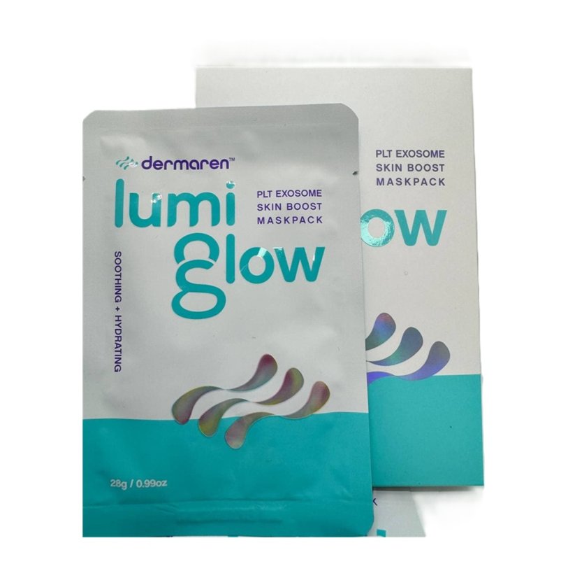 DERMAREN Lumi Glow zklidňující maska - Exosome Mask 28 g