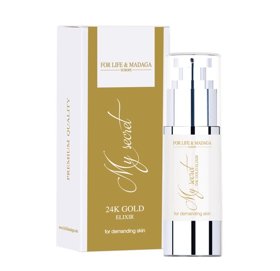 FOR LIFE & Madaga My Secret 24K Gold Elixir - pro náročnou pleť 30 ml