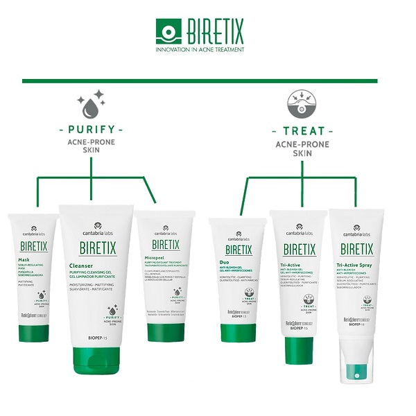 BIRETIX čistící gel pro mastnou pleť - CLEANSER 400 ml