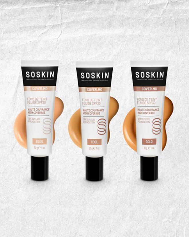 SOSKIN fluidní make-up Fluid SPF30 Gold 30g