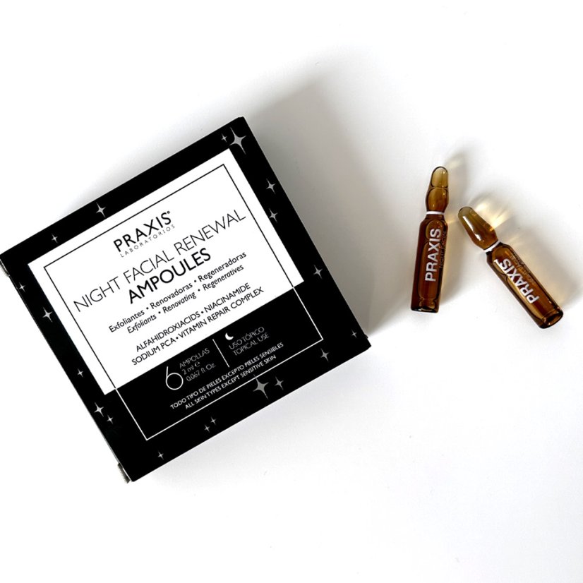 Praxis Night Facial Ampoules 6 x 2 ml | Ženská krása.cz