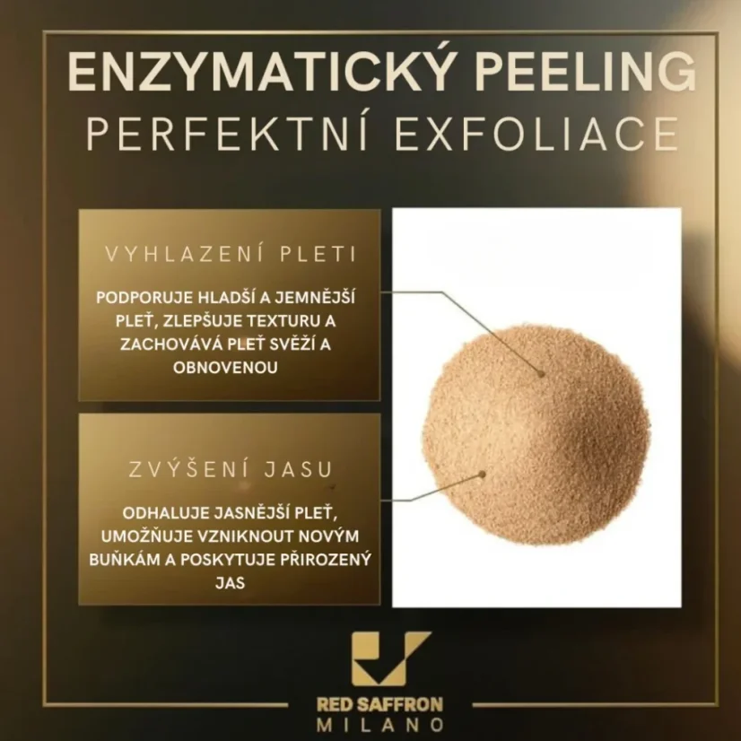 RED SAFFRAN MILANO pleťový peeling - Enzymatic Scrub 50 ml