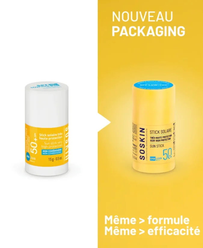 SOSKIN ochranná tyčinka na obličej - Sun stick SPF50 | 15g