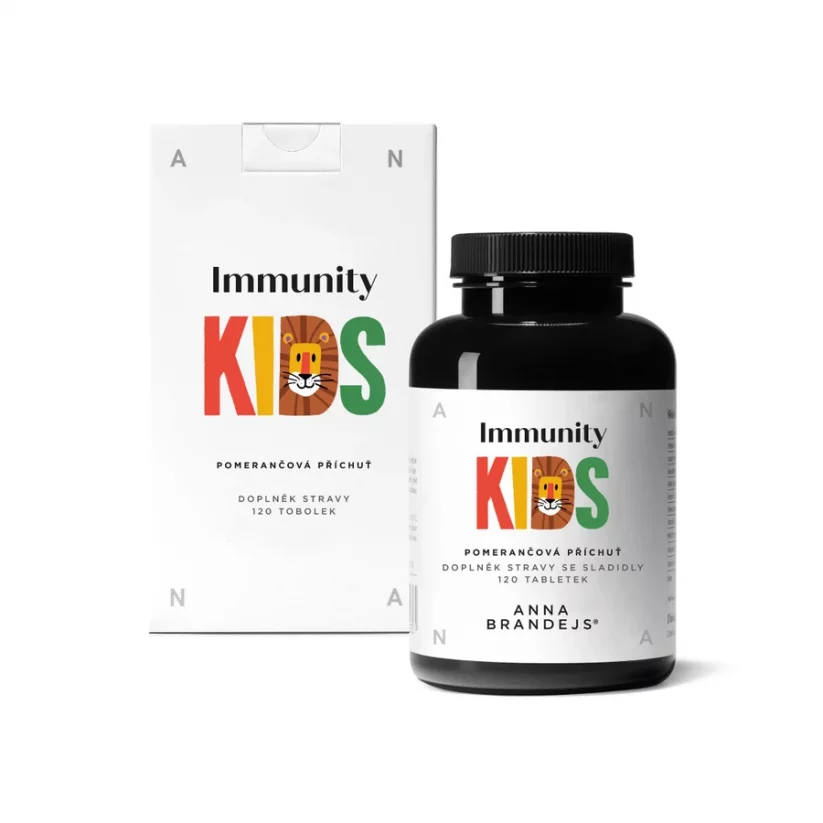 Doplněk stravy pro podporu imunity dětí - Immunity KIDS ANNA BRANDEJS 120 ks