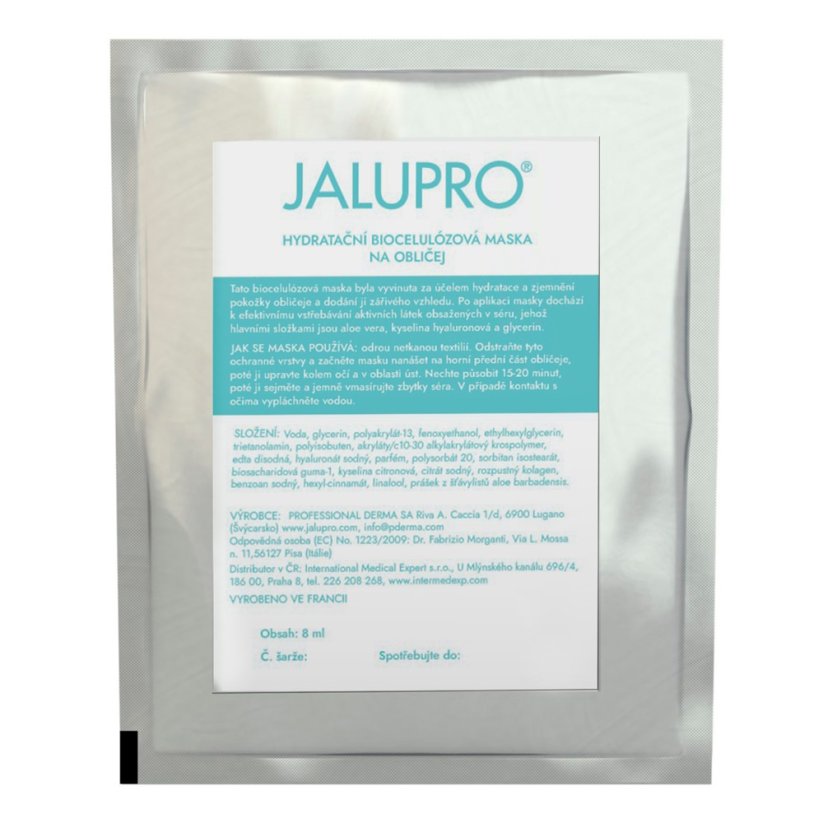 JALUPRO hydratační maska - Face Mask 8 ml