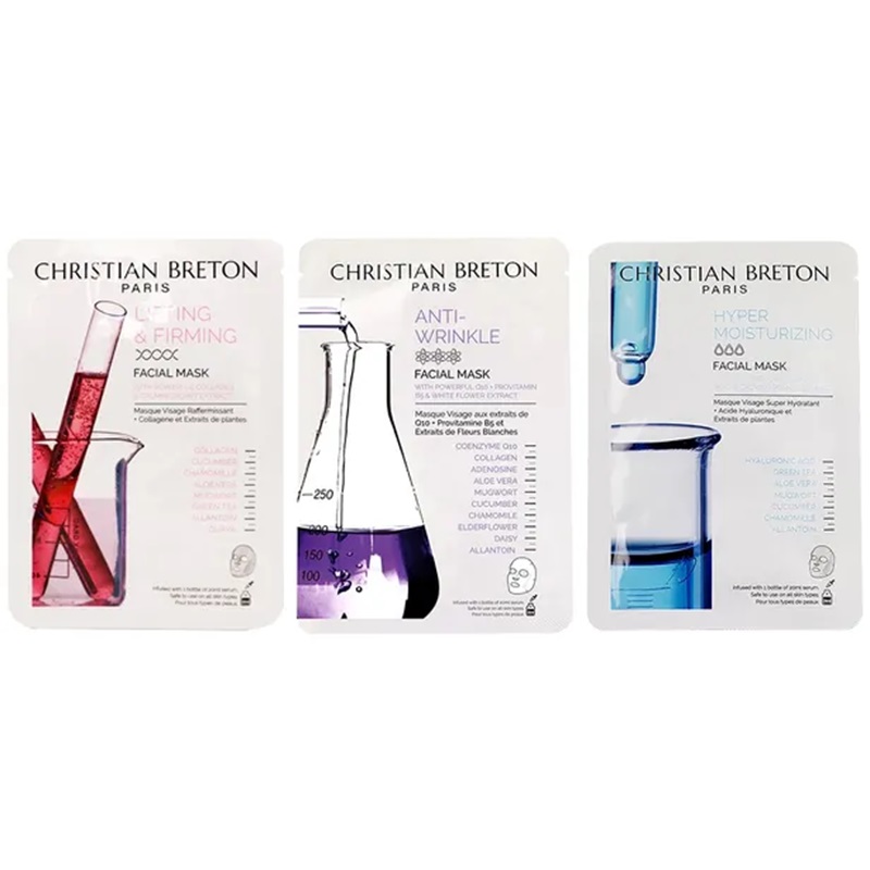 CHRISTIAN BRETON sada pleťových masek - Different Masks 3 x 20 ml
