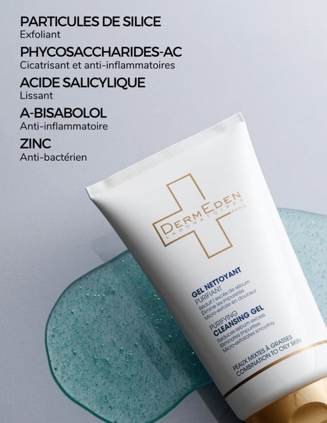 DERMEDEN čistící gel na mastnou pleť - Purifying Gel 150 ml